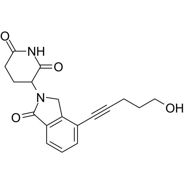 3-(4-(5-Hydroxypent-1-yn-1-yl)-1-oxoisoindolin-2-yl)piperidine-2,6-dione 2138441-30-0